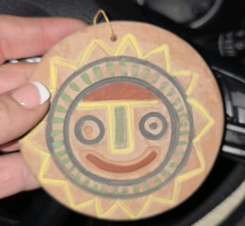 Vintage Peruvian Ceramic Mask Wall Hanging | Seminario Urubamba Cusco Peru