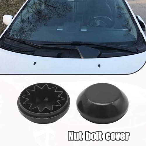 2Pcs 55155765AA Front Windshield Wiper Arm Nut Cover Cap, Replacement for