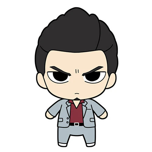 Yakuza Kiwami Character Nui Plush & Tin Badge Set [Kazuma Kiryu]