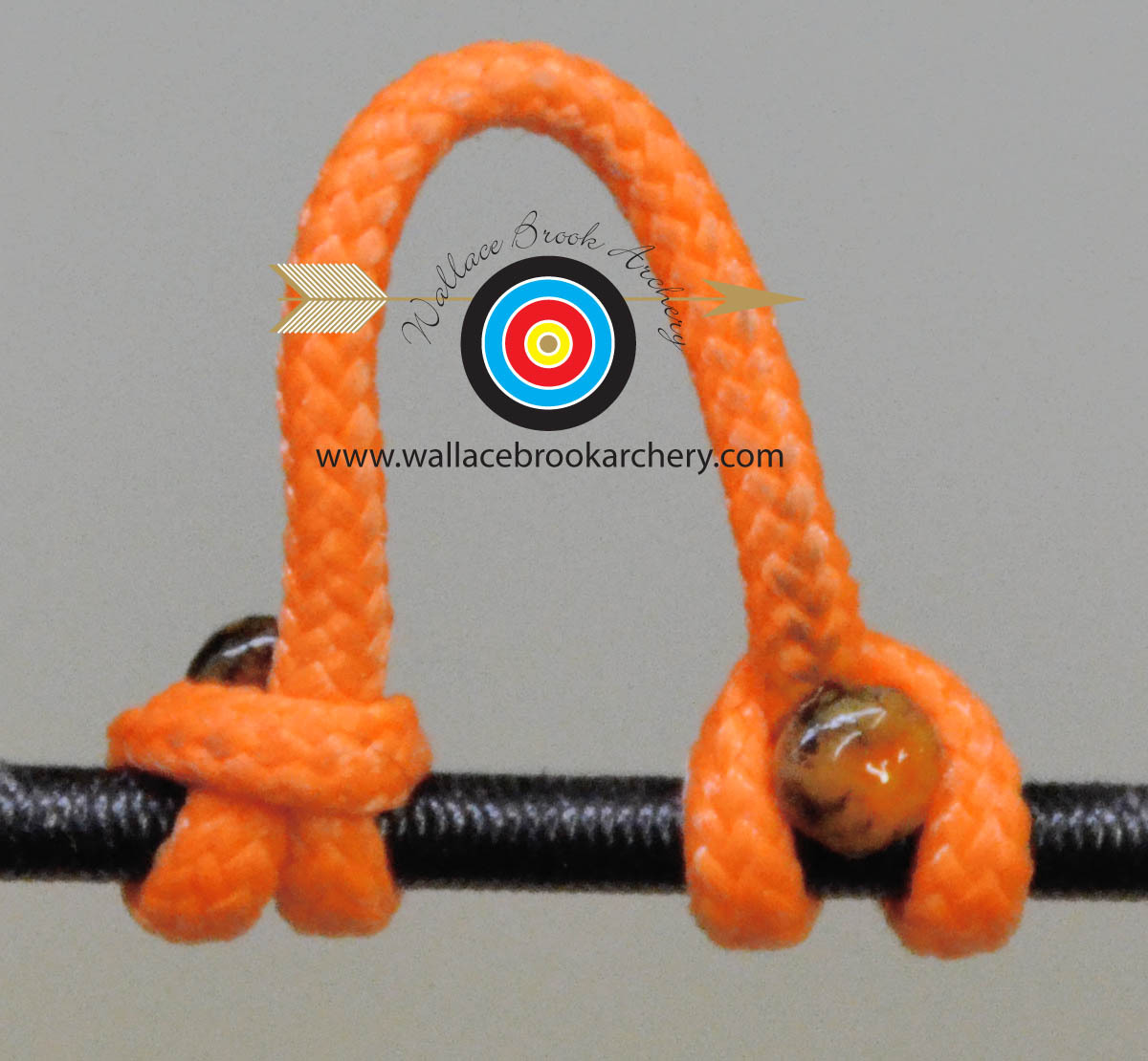 2 Pack Sunset Orange Archery Release Bow String Nock D Loop Bowstring BCY #24