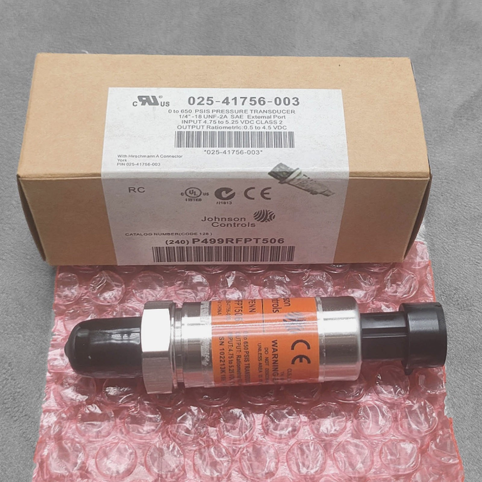 New Pressure Sensor 025-41756-003 for York Johnson Controls 02541756003
