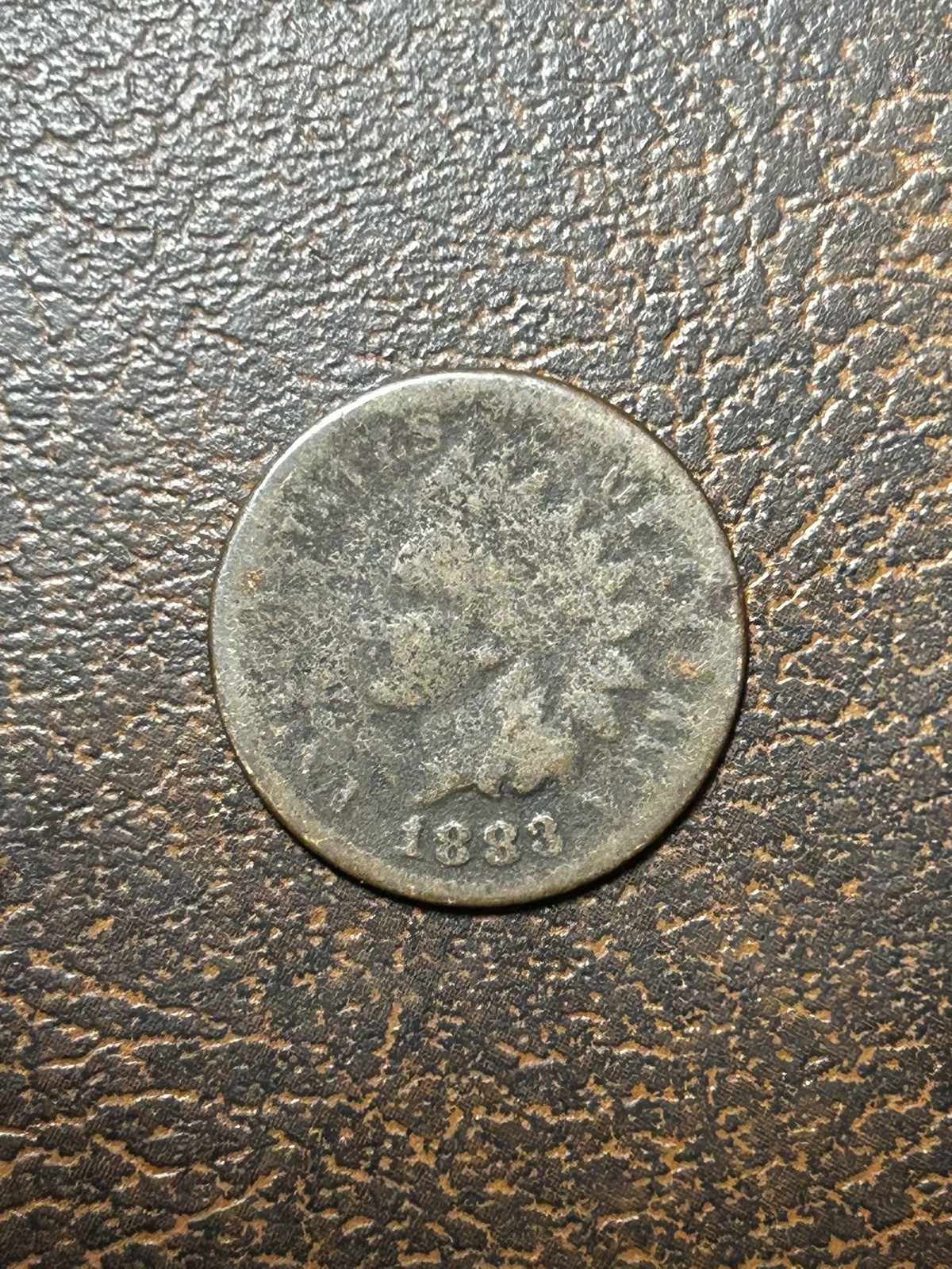 1883 Indian Head Cent Good Condition Exact Coin Pictured Free Shipping #A13