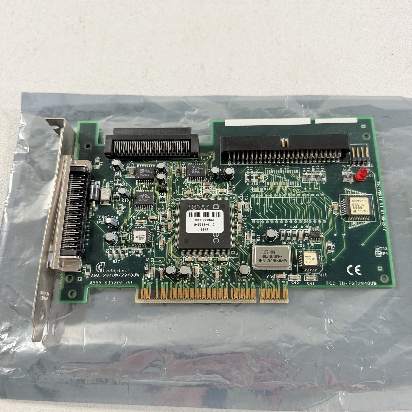 VINTAGE ADAPTEC AHA-2940W 2940UW ULTRA WIDE SCSI PCI CONTROLLER CARD