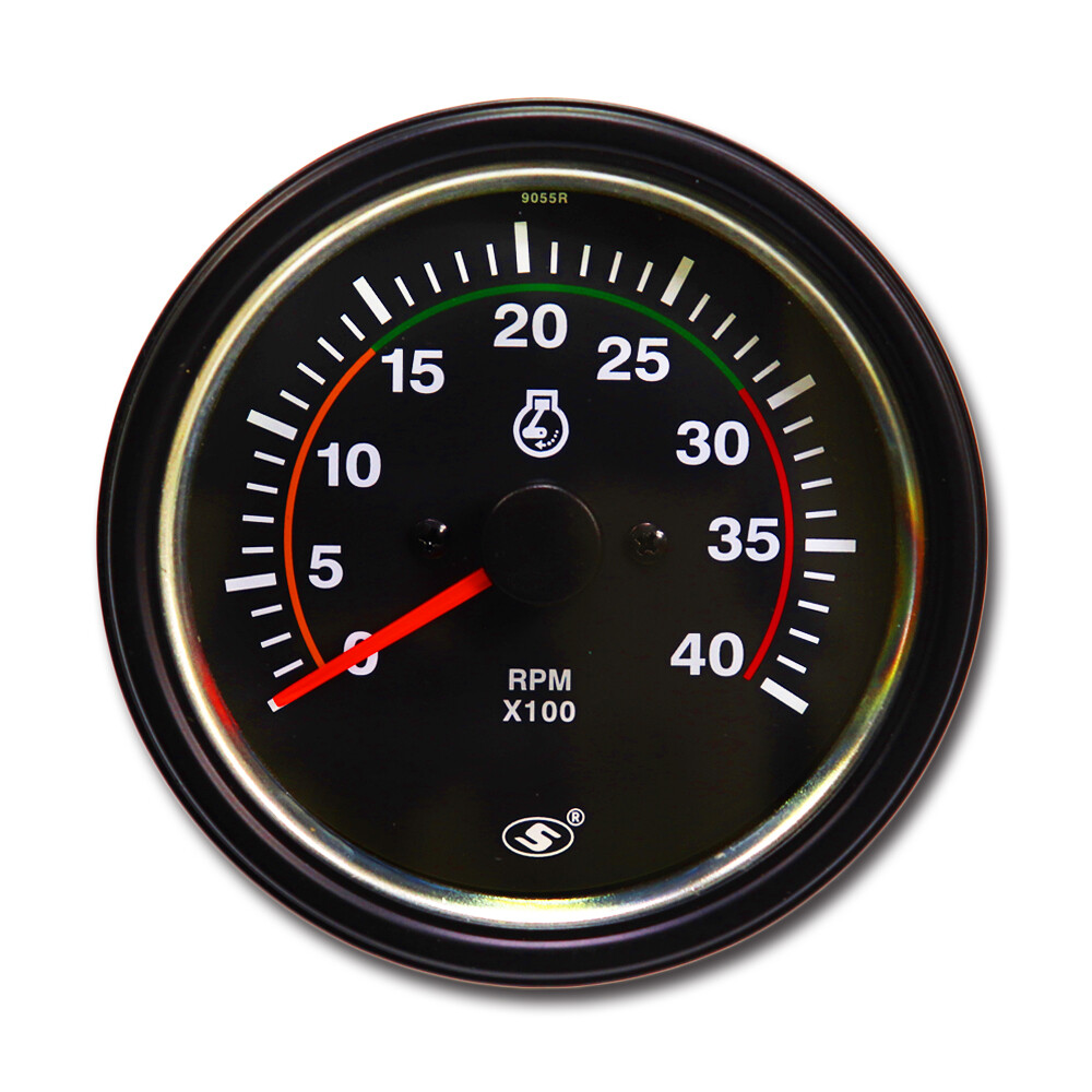 85mm 3-3/8" Universal Tachometer 4000 RPM For Diesel Engine Alternator 12/24V