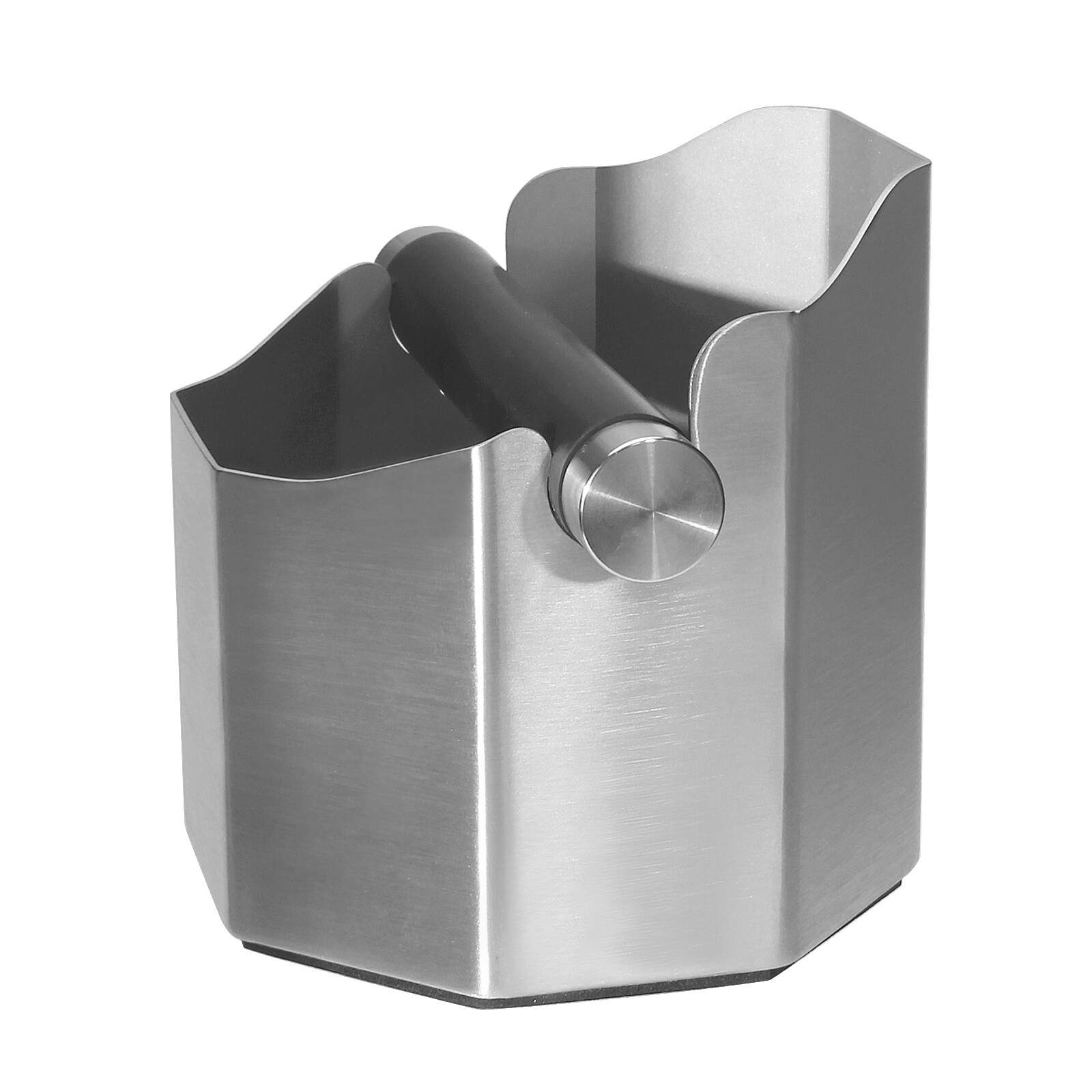Espresso Knock Box for Coffee & Espresso Grounds Removable Bar & Non-Slip Base