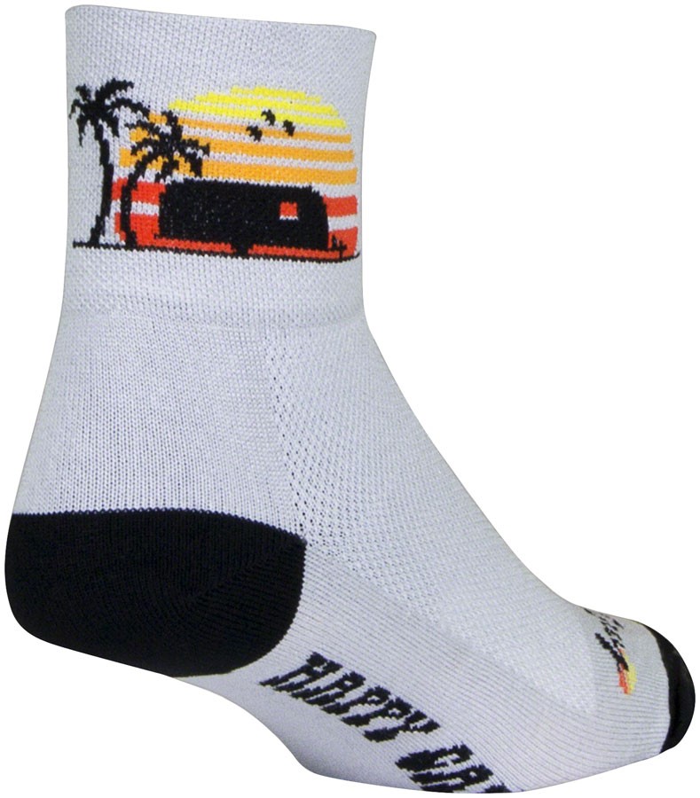 SockGuy Classic Socks Crew Socks Large/XL Gray/Black/Orange