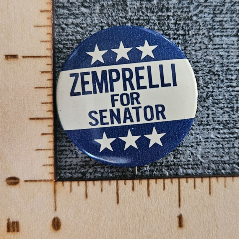 Edward P. Zemprelli Democratic Penn. Campaign Button, Pinback