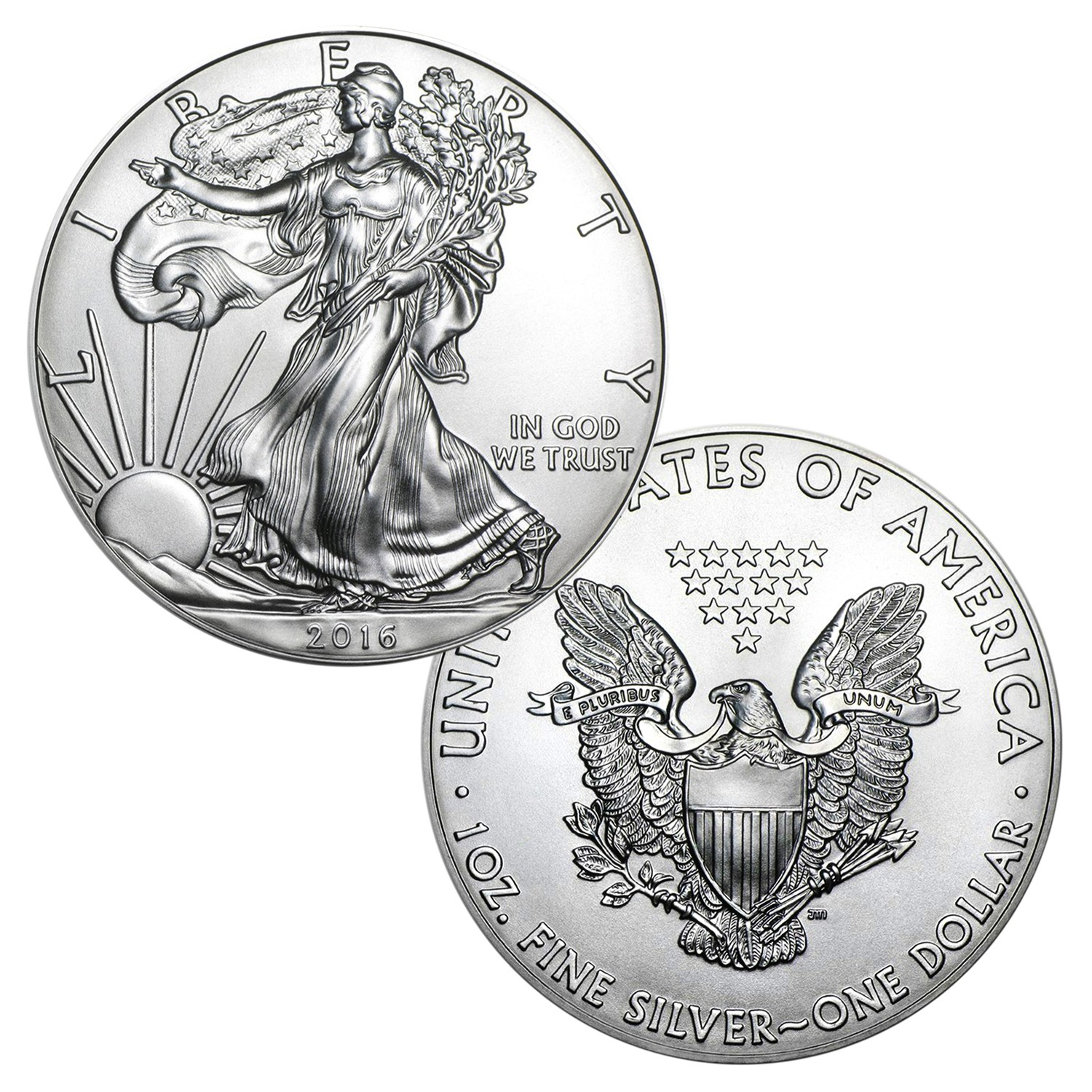 2016 Various Mint Marks American Silver Eagle $1 Brilliant Uncirculated