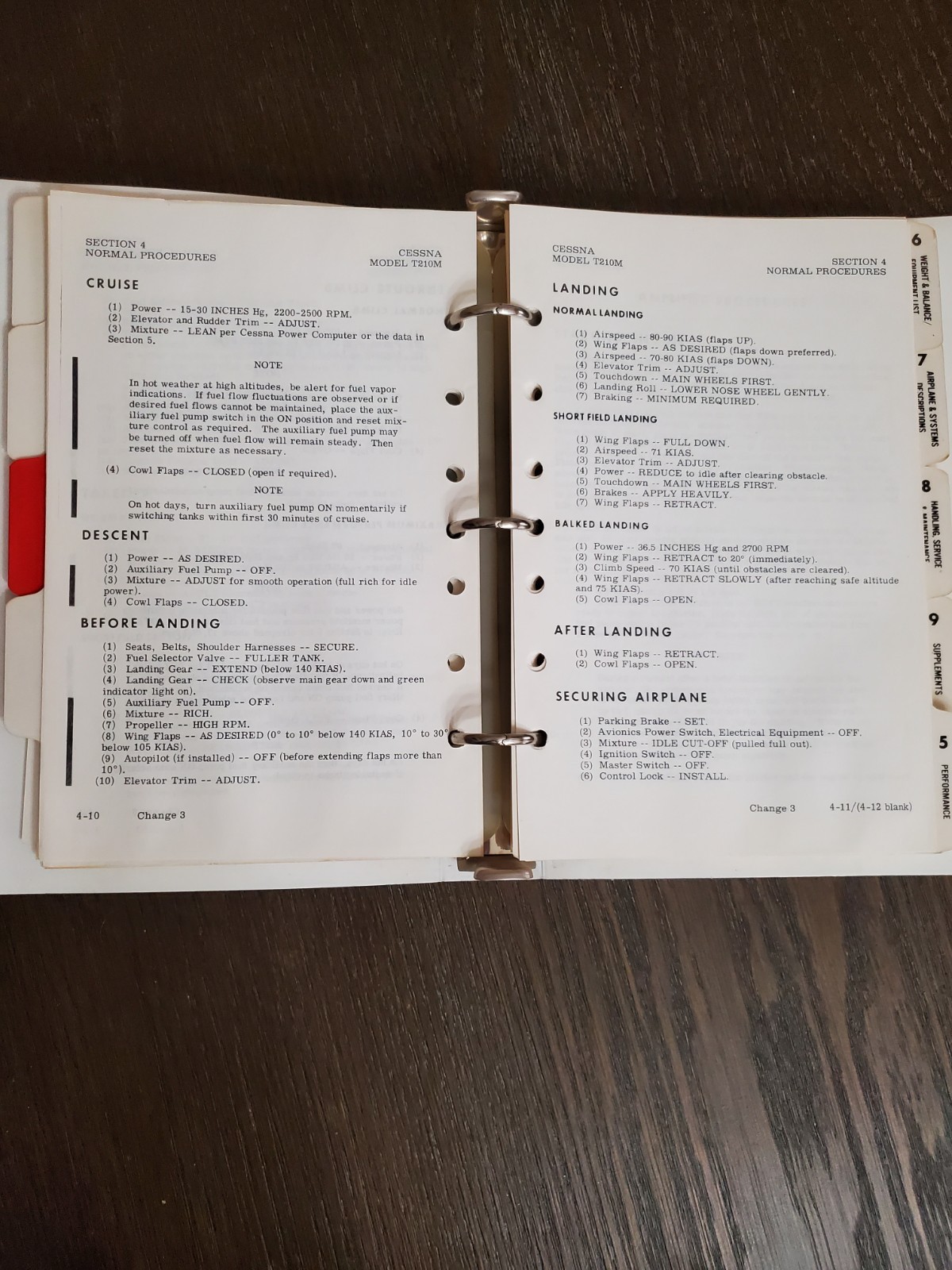 Cessna 1977 Turbo Centurion Pilot's Operating Handbook T210M POH
