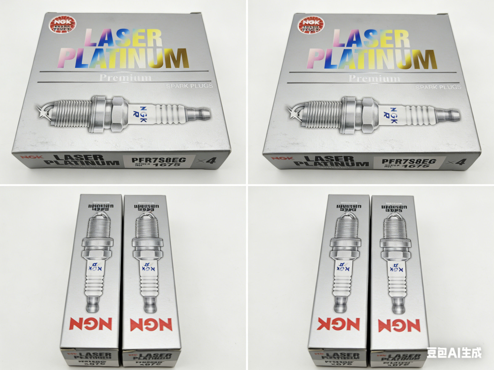 4Pcs 06H905601A PFR7S8EG 1675 Spark Plugs for Audi A4 A5 VW Passat Golf EOS GTI