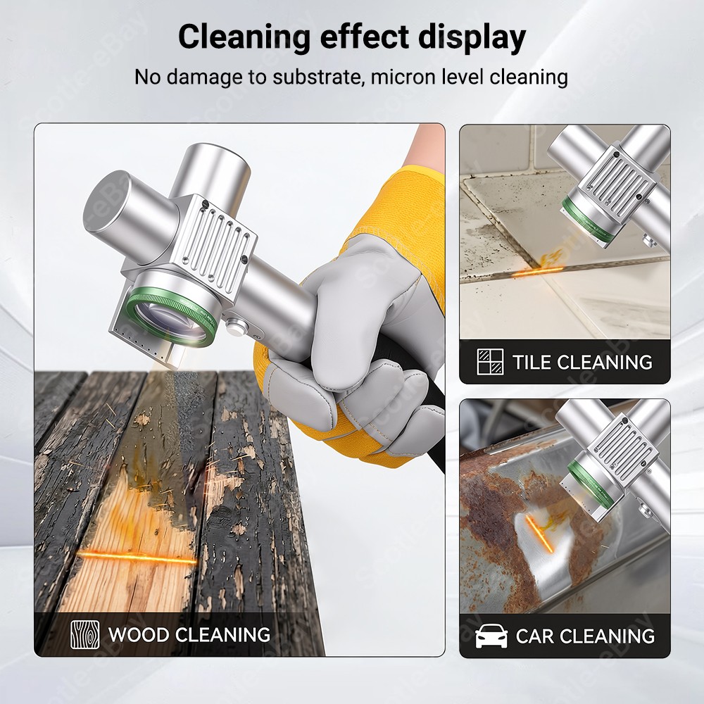 Pulsed JPT 200W Laser Cleaning Machine Laser Remove Rust/Oil/Wood Paint US
