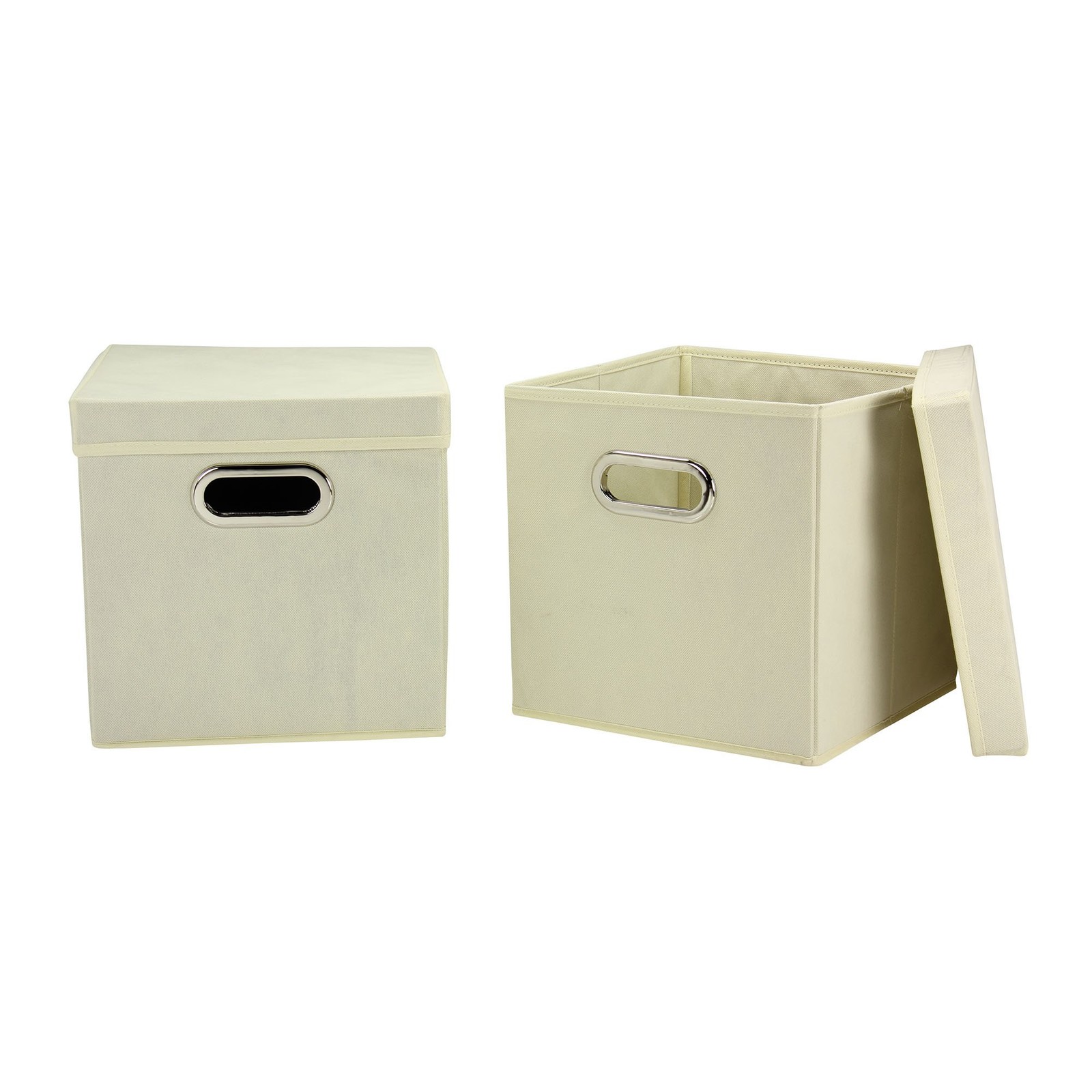 391 Decorative Storage Cube Set With Removable Lids | Natural | 2pack