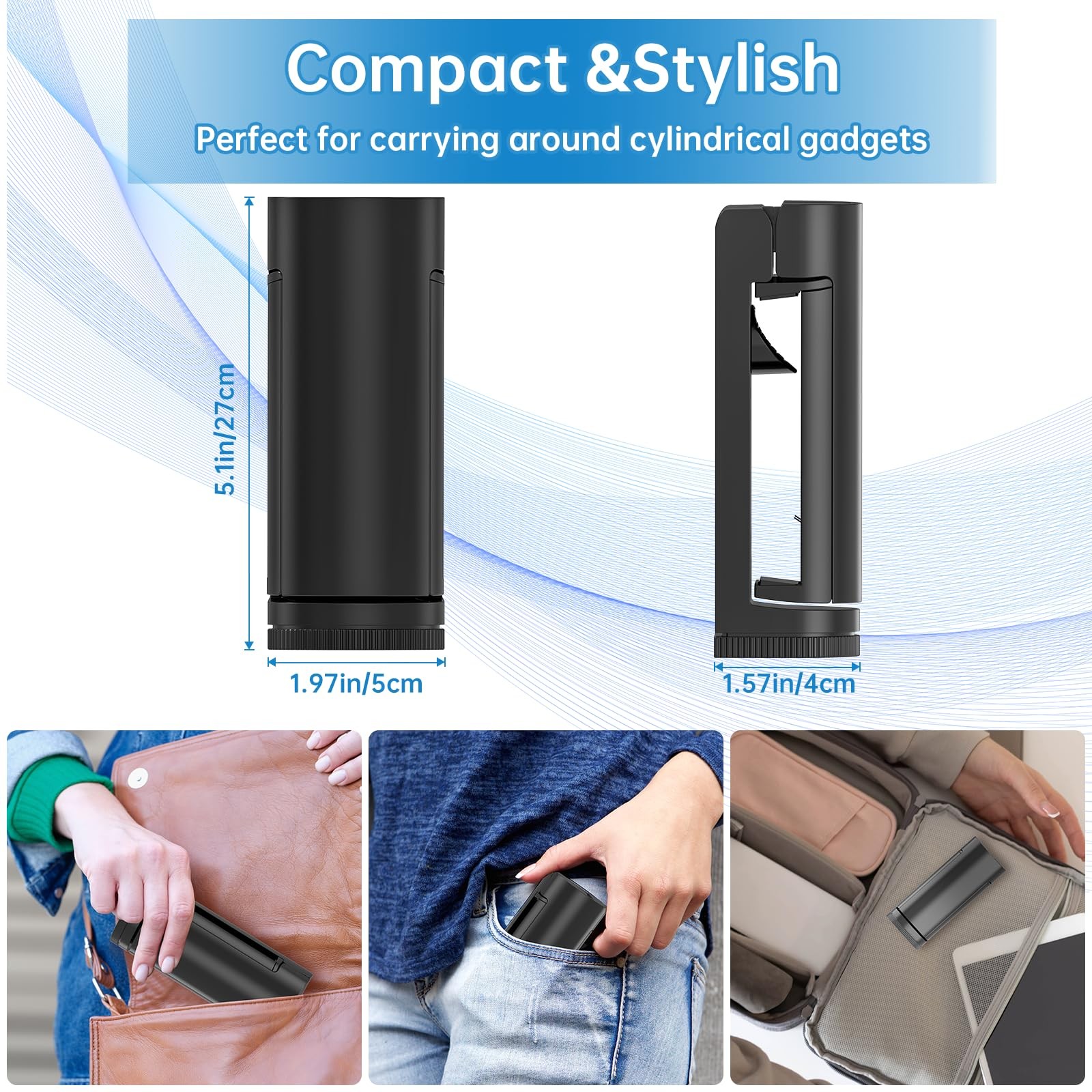 Universal Airplane Holder Mount, Travel Stand, Handsfree Travel with Multi-Di...