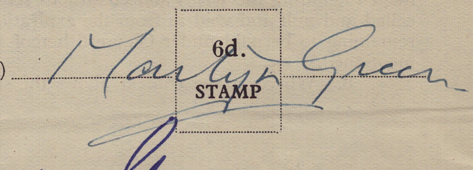 MARTYN GREEN - CONTRACT SIGNED 12/04/1951