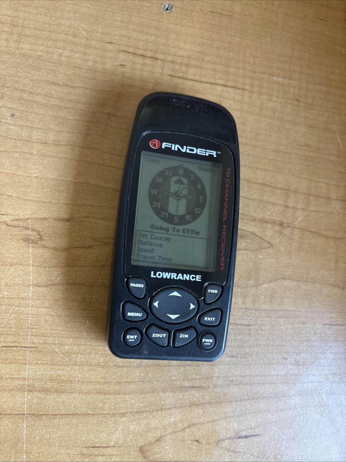 Lowrance iFinder GPS Handheld 12 Channel Receiver With Map Card Tested Working