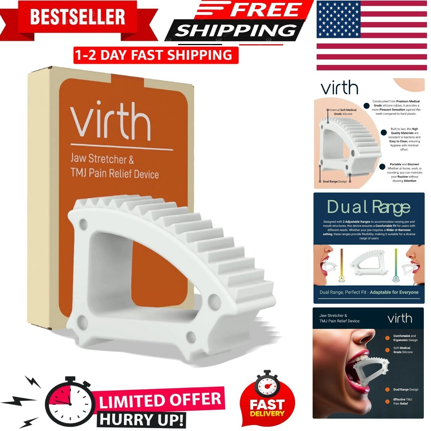 Jaw Stretcher - TMJ Pain Relief Device, TMJ Tool, Jaw Pain Relief, TMJ Relief...