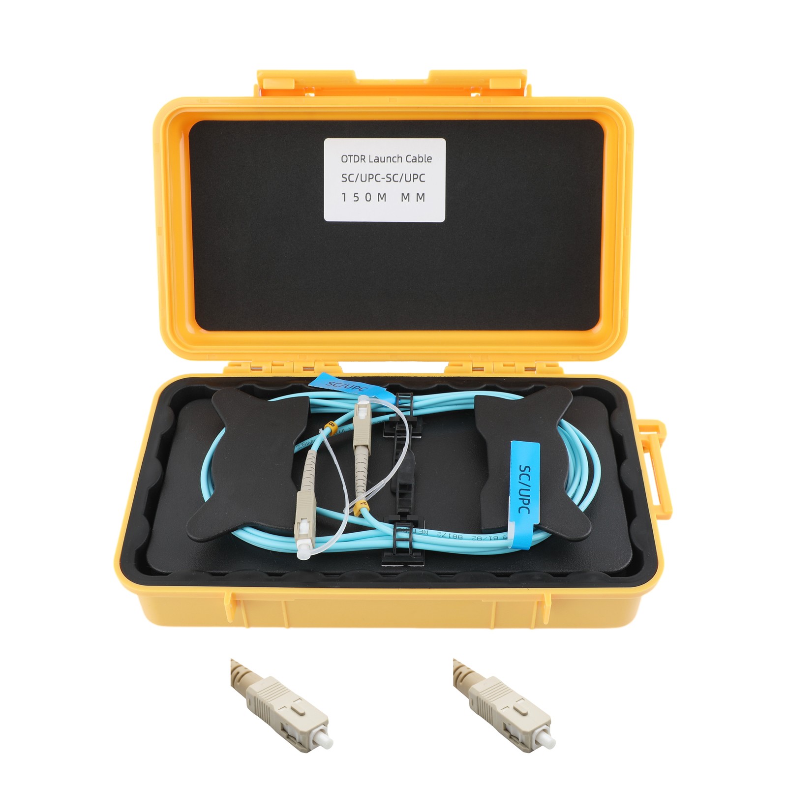 Fiber Optic OTDR Launch Cable Boxs Multimode OM2 FC/SC/ST/LC UPC