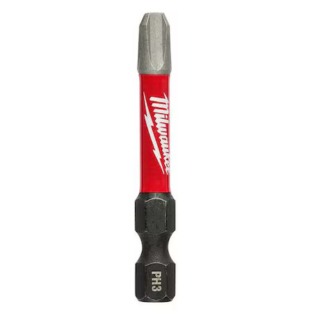 Milwaukee Tool 48-32-4163 Shockwave 2 In Phillips No. 3 Impact Duty Power Bit,