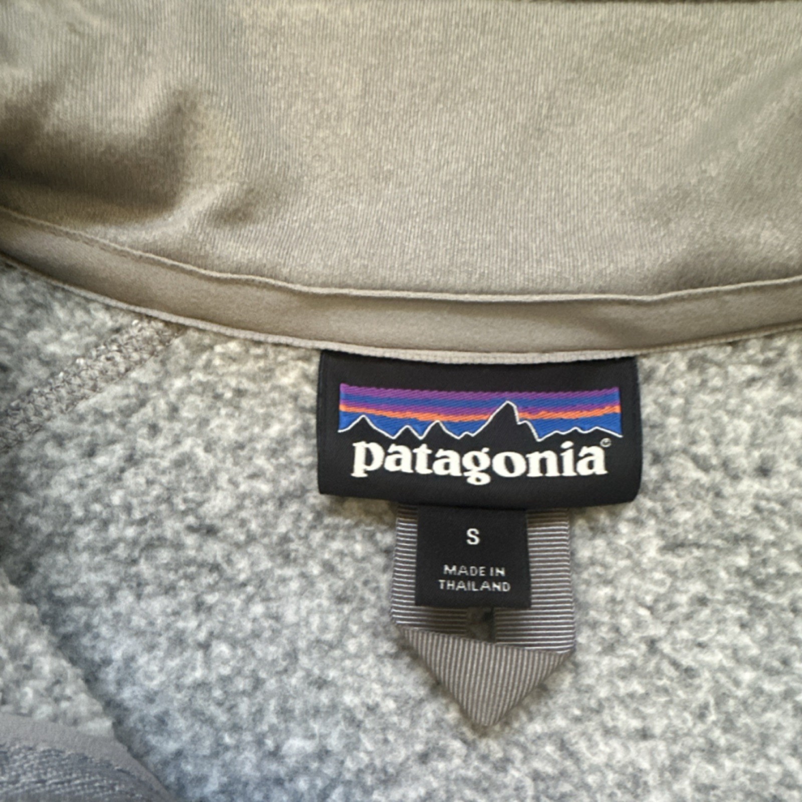 Patagonia Gray Marl 1/4 Zip Mock Neck Pullover Sweater Men's Long Sleeve S