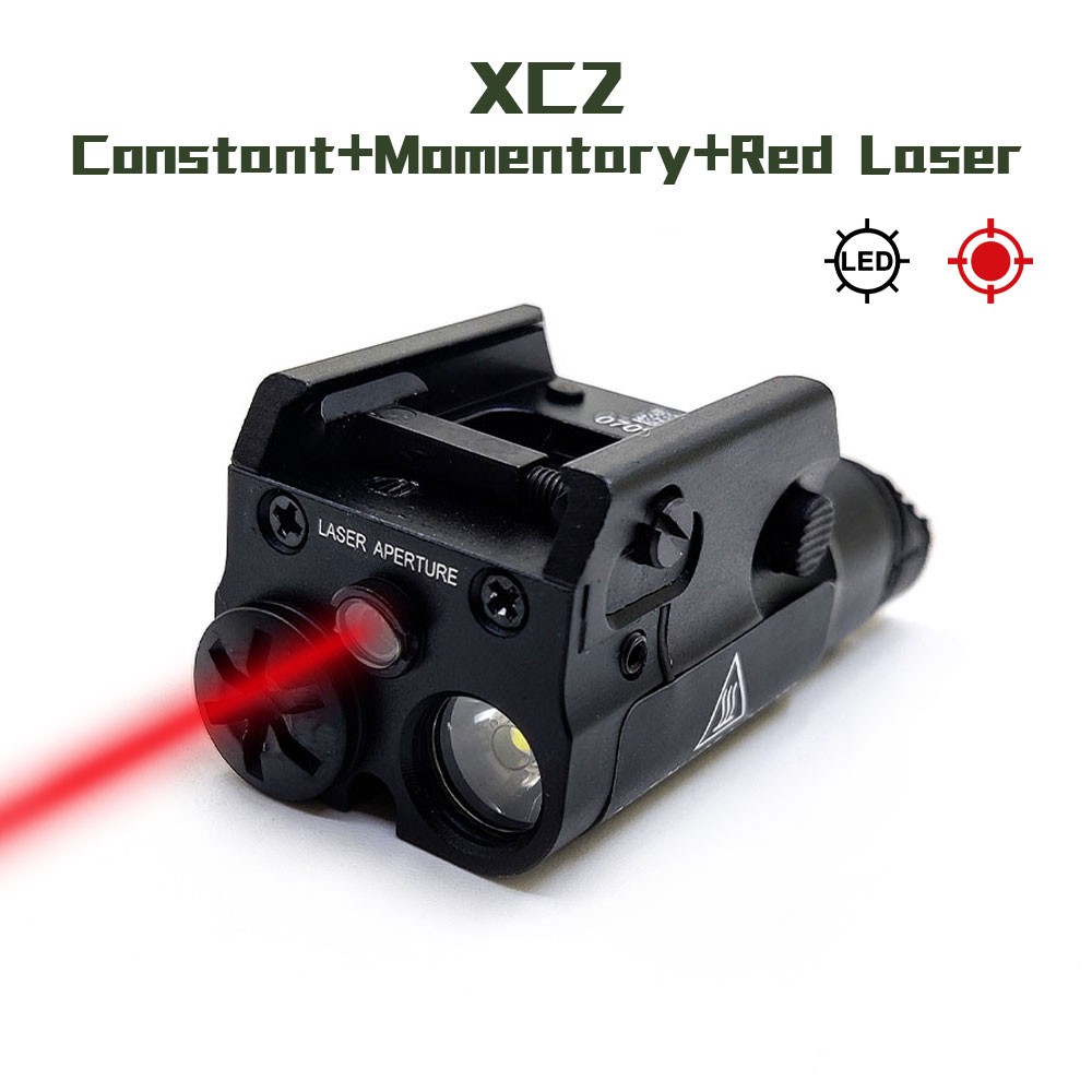 Tactical XC2 Ultra-Compact Flashlight Red Laser XC1 LED Pistol Weaponlight Glock