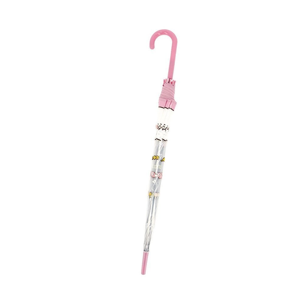 Chiikawa Clear Auto Open J Handle Stick Umbrella for Rain, Rainproof