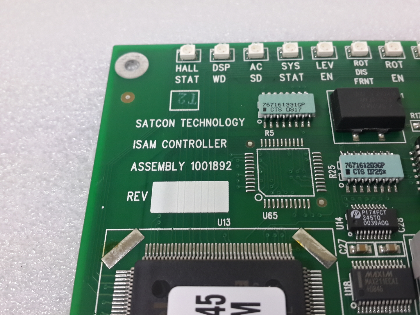 SATCON TECHNOLOGY ISAM CONTROLLER BOARD 1001892E REV. E