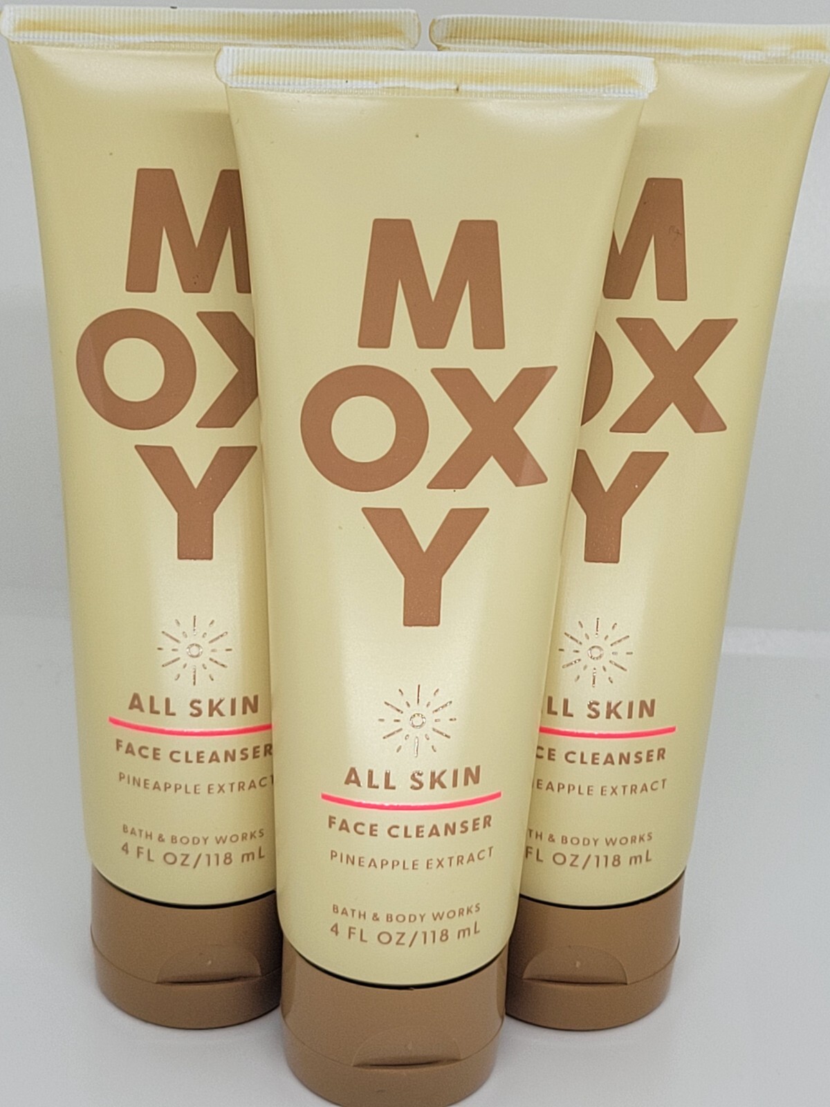 Bath & Body Works Moxy All Skin Face Cleanser with Pineapple Extract x 3