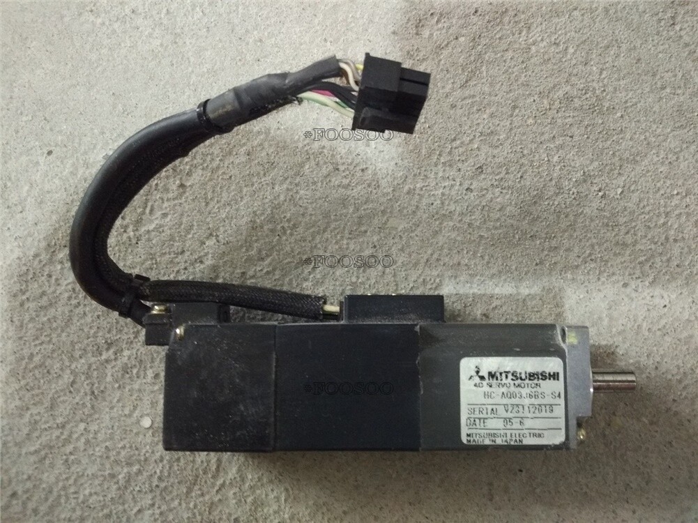 Used Mitsubishi Ac Servo Motor HC-AQ0336BS-S4 Good In Condition For Industry tc
