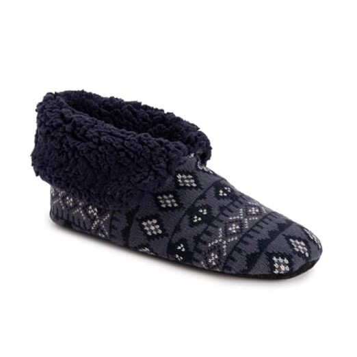 mens Bootie Slipper Large-X-Large Blue