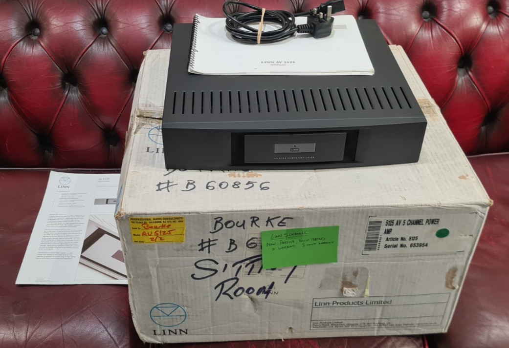 Linn Power Amplifier. 5125AV.  5 Channel Amplifier. Original Box, Fully Working.