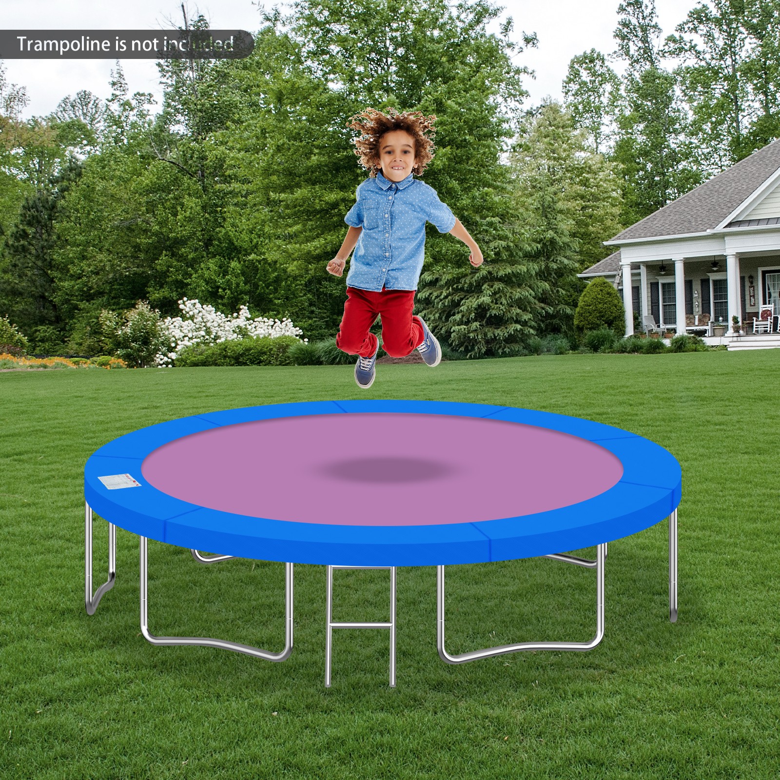 12Ft Trampoline Replacement Safety Pad for Protect Edge Cover Spring, Blue