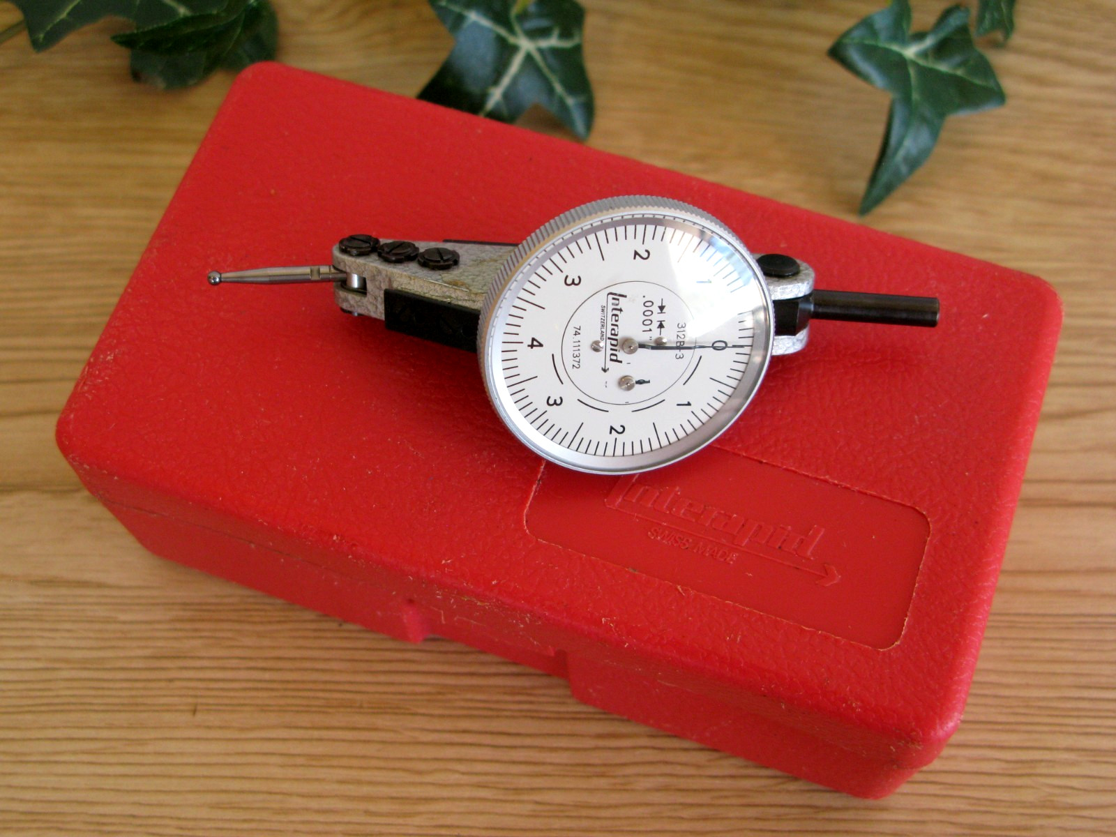 Interapid 312B-3 Dial Test Indicator .0005", Swiss Made