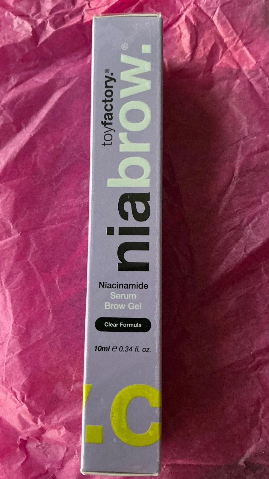 ToyFactory NiaBrow Niacinamide Serum Brow Gel Full Size 0.34 oz Sealed FREE SHIP