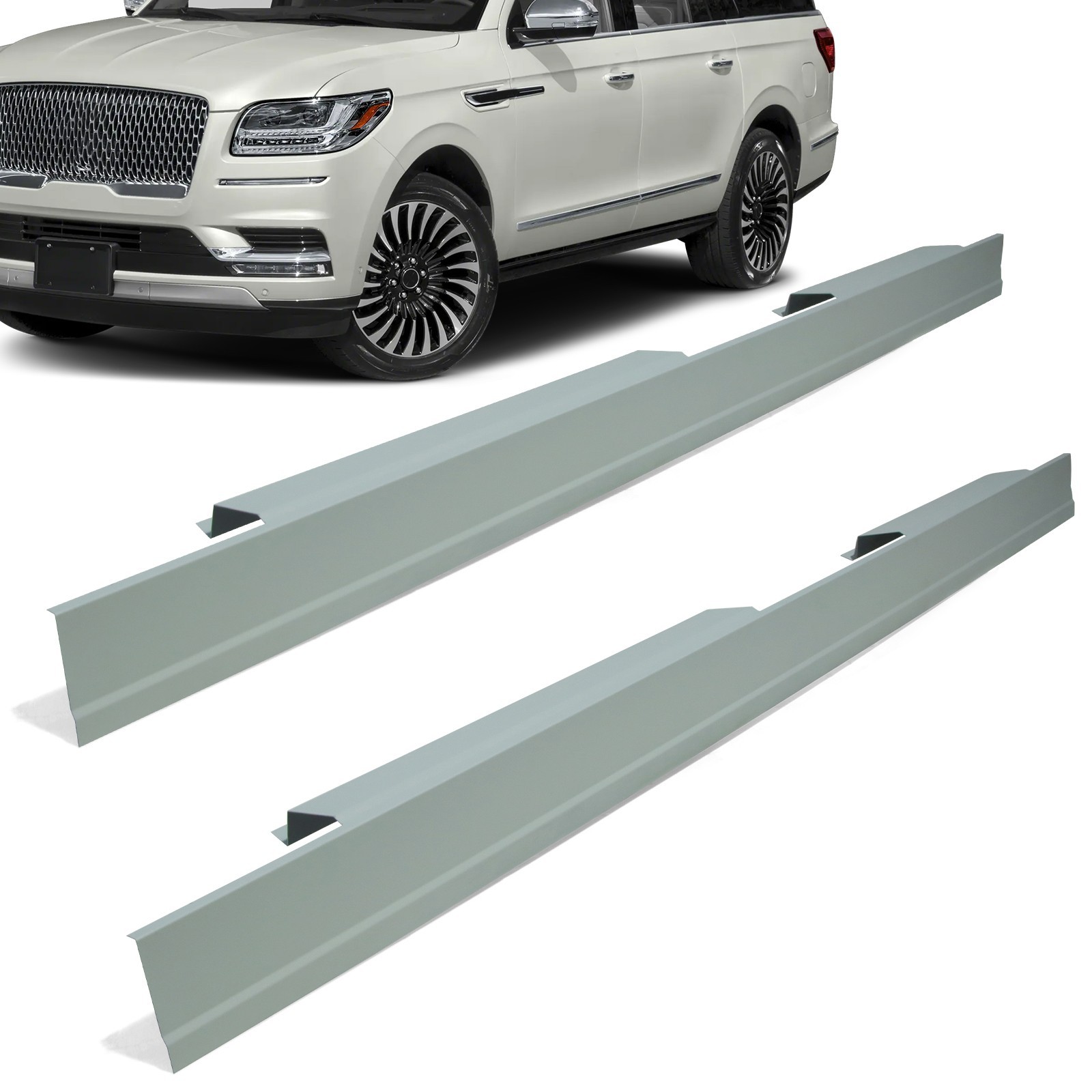 Pair Rocker Panels For 2007 2008 2009-2017 Lincoln Navigator Left & Right Side