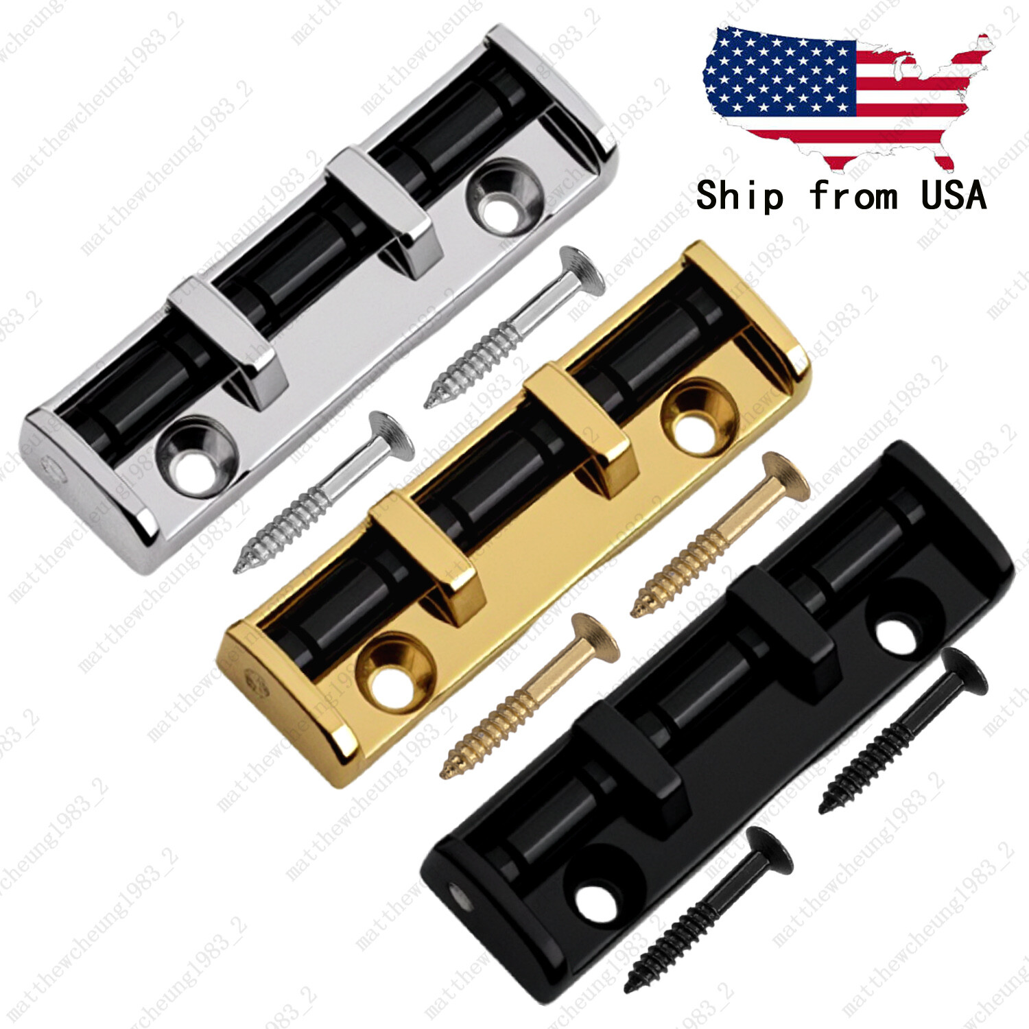 6 String 43mm Steel Roller Nut For Strat ST Tele TL Electric Guitar 3 Colors