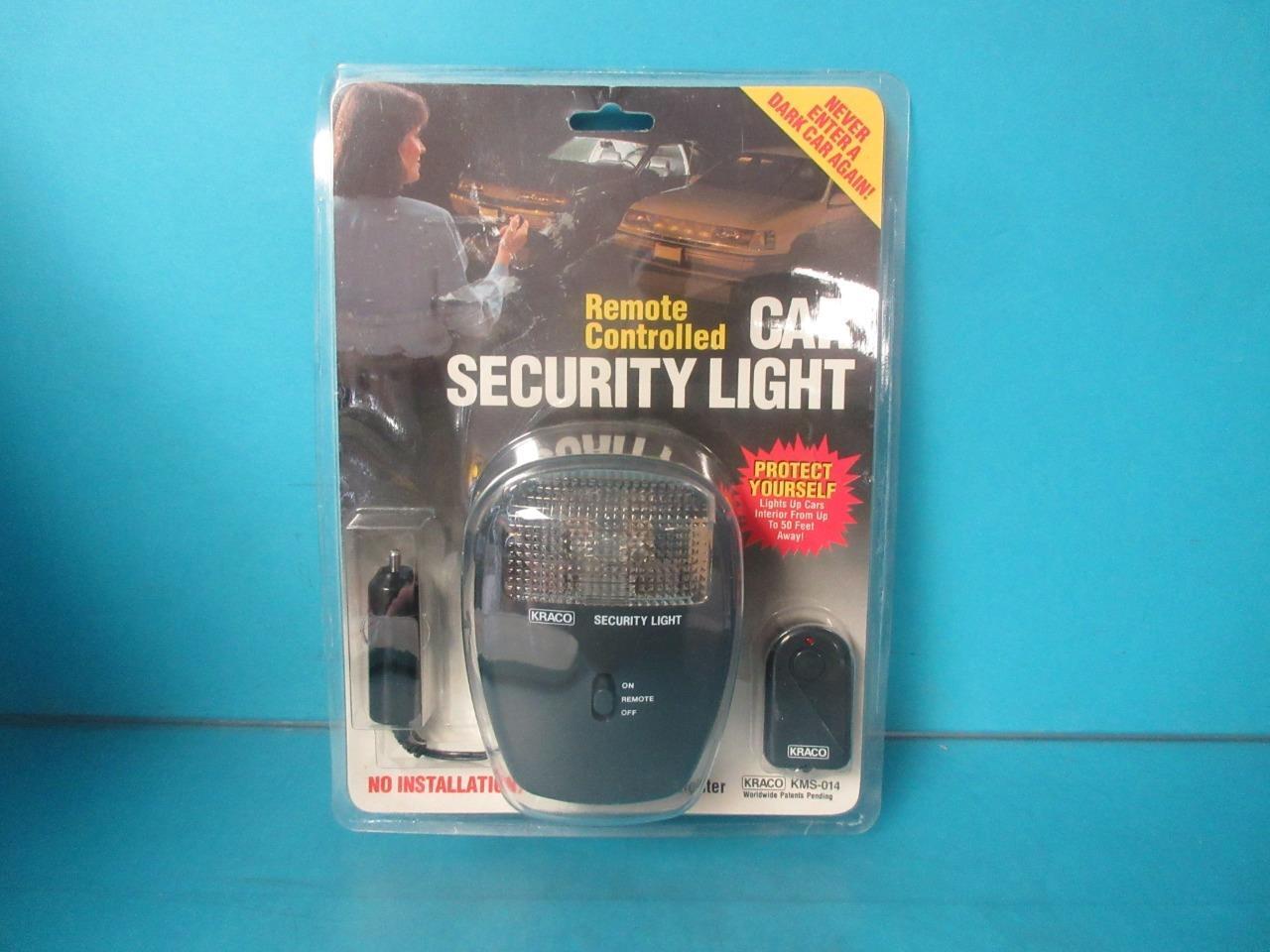 NEW CAR SECURITY LIGHT REMOTE CONTROLLED KRACO KMS-014 Light 50 FEET AWAY