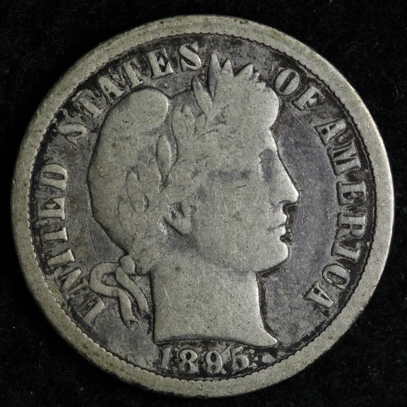1895-O Barber Silver Dime FINE+/VF E206 KJZYHVO