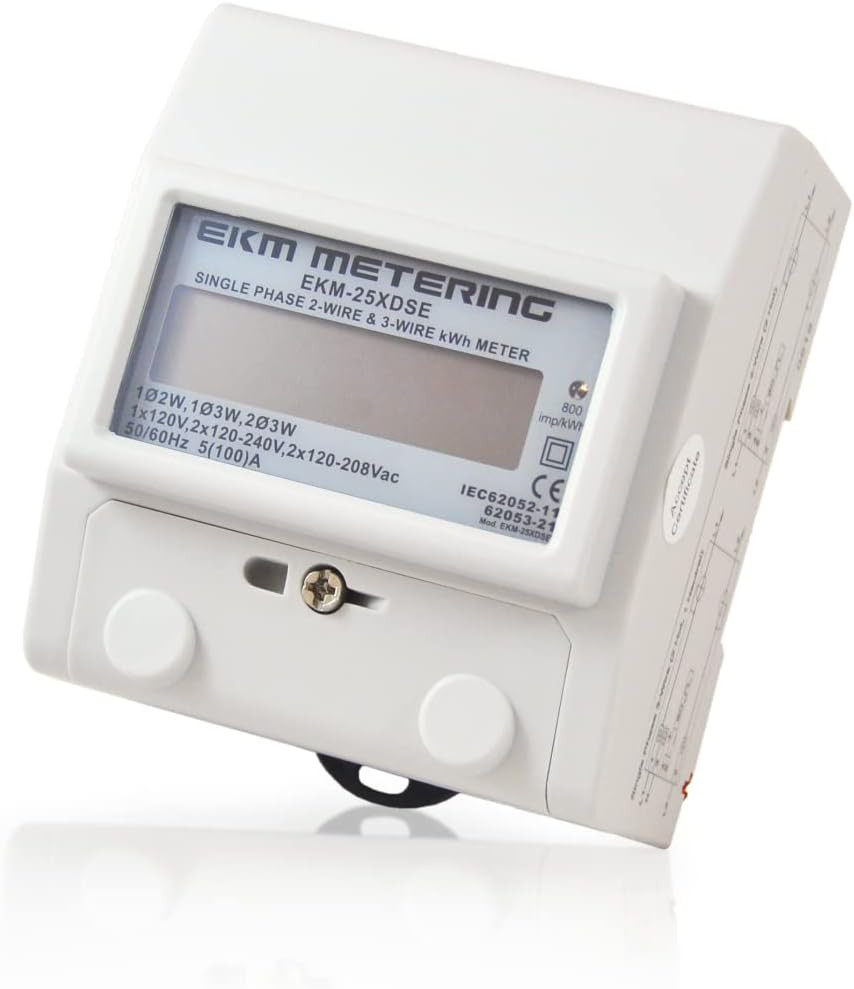 Universal Single Phase Kwh Meter, 2 or 3-Wire, 120V up to 120/240V, 100A, 60Hz