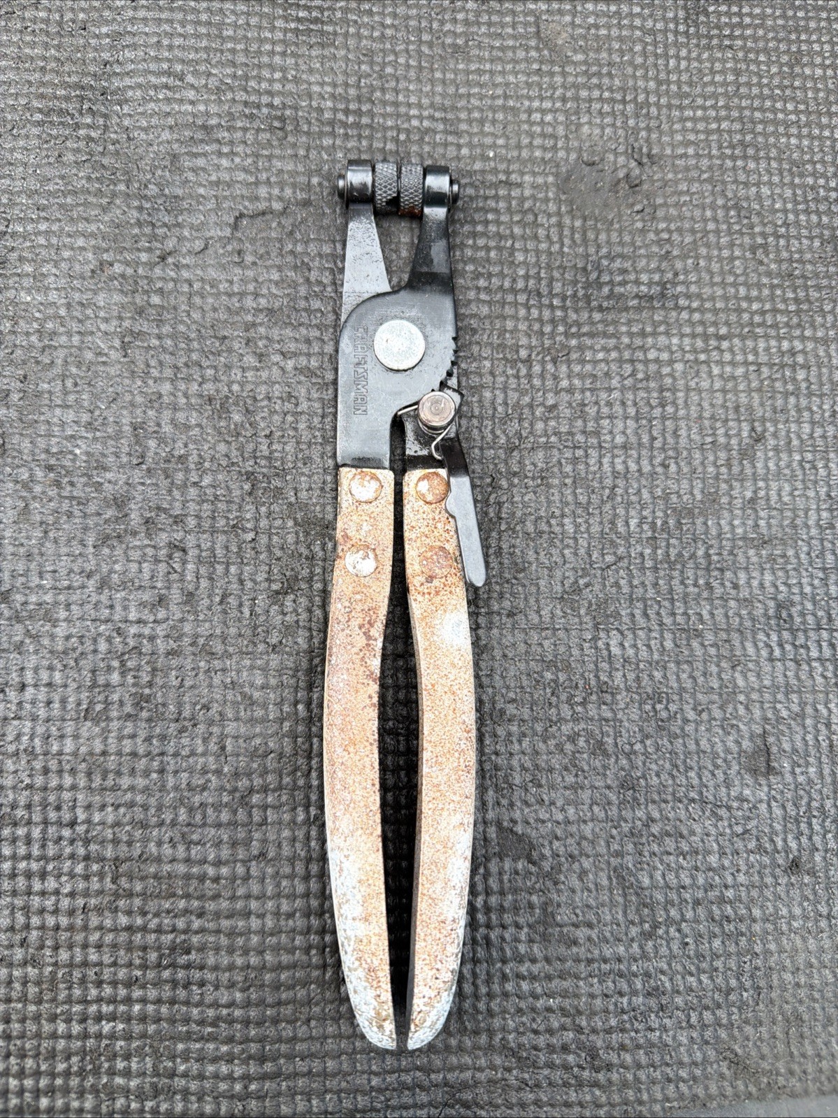 UGLY NOS Sears Craftsman USA Swivel Jaw Hose Clamp Pliers 47705 NEW FUGLY