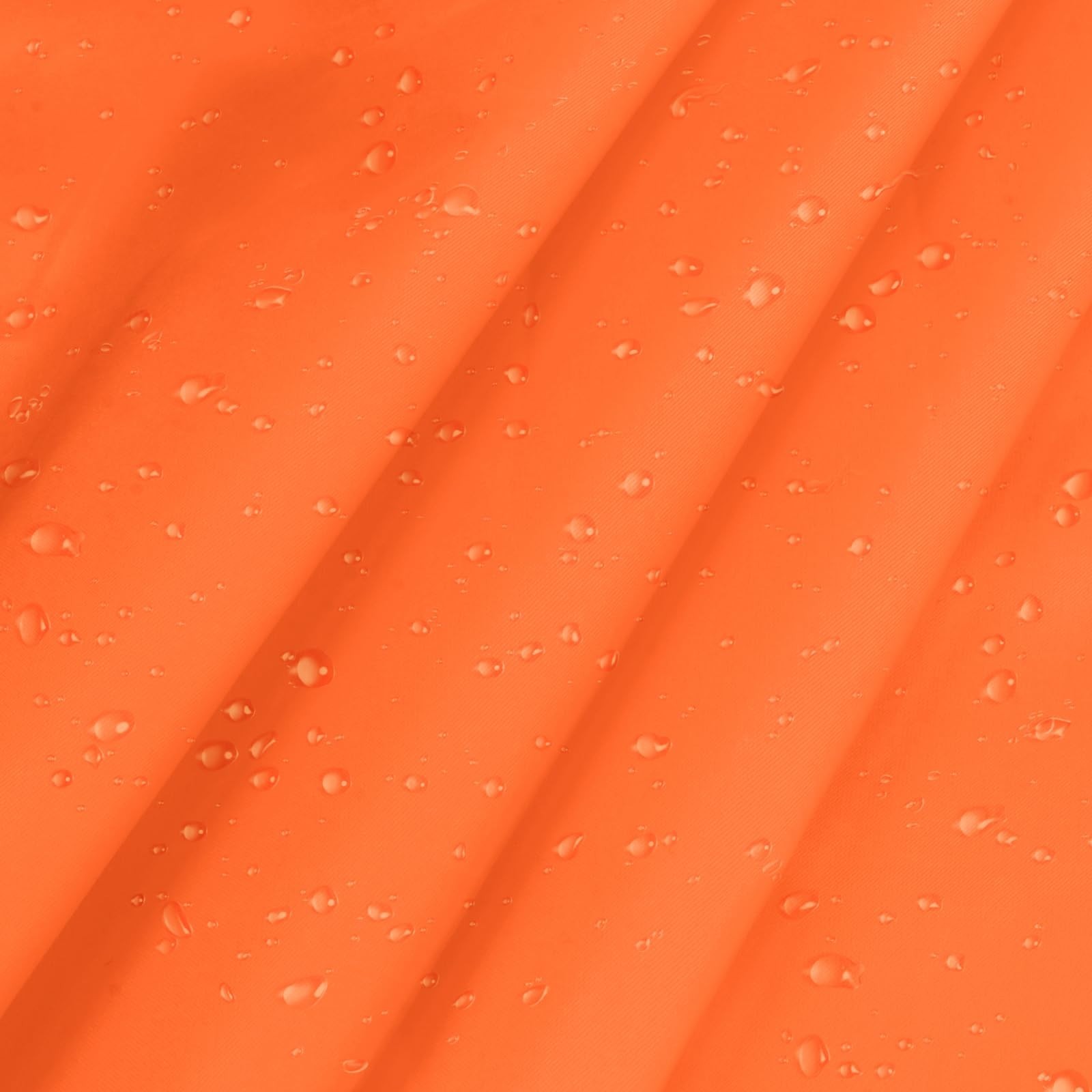 Vonty Waterproof Ripstop Nylon Fabric - 60 Inch Wide (1 Yard), Orange, Lightw...
