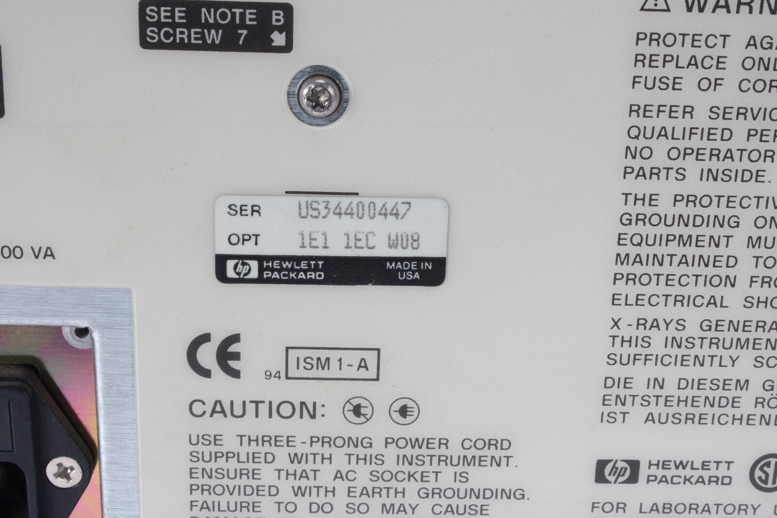 HP 8711A RF Scalar Network Analyzer 1300GHz With 1C2, 1E1, and 1EC Options
