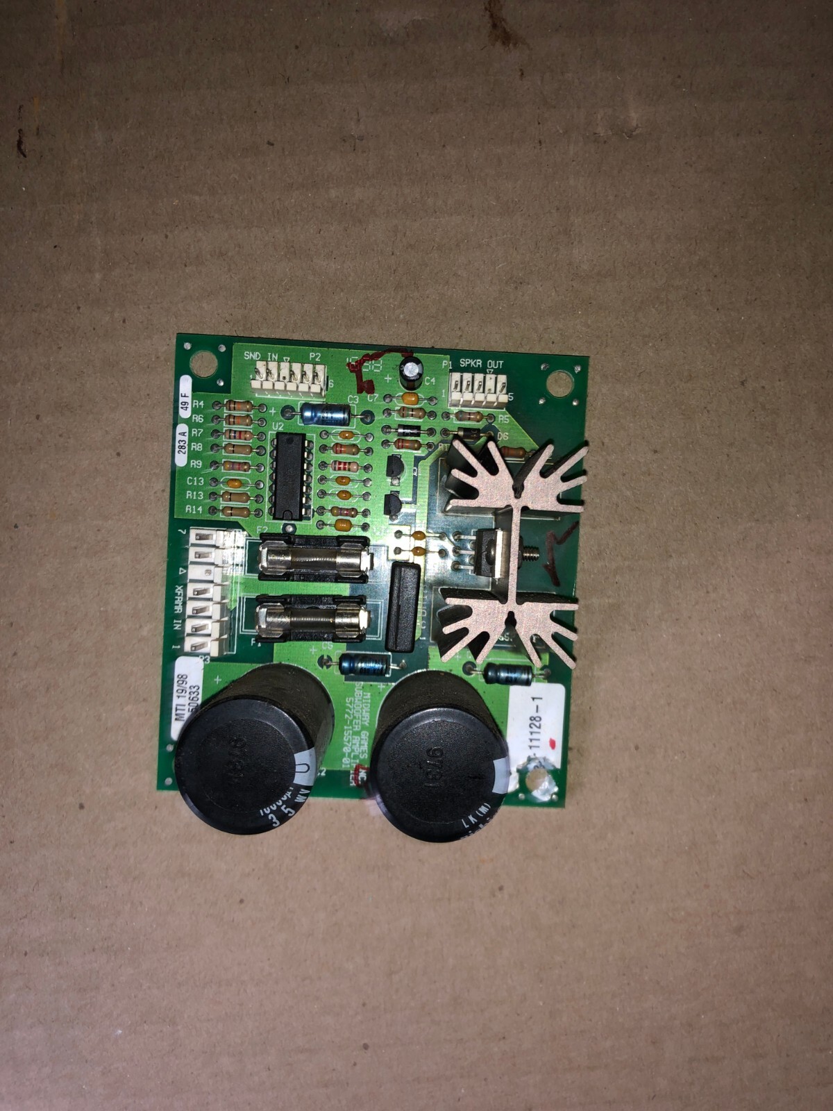 CALIFORNIA SPEED SUBWOOFER "BOOM BOOM" PCB MIDWAY 5772-15570-01 ARCADE