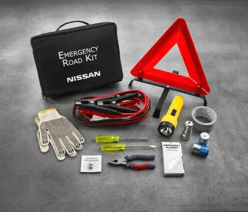 NISSAN INFINITI AUTOMOTIVE EMERGENCY ROAD ASSISTANCE KIT WITH CASE OEM NEW!!!