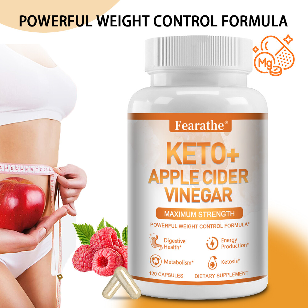 Keto+ACV Capsules 1250 mg – Weight Loss,Fat Burning,Weight Management Supplement