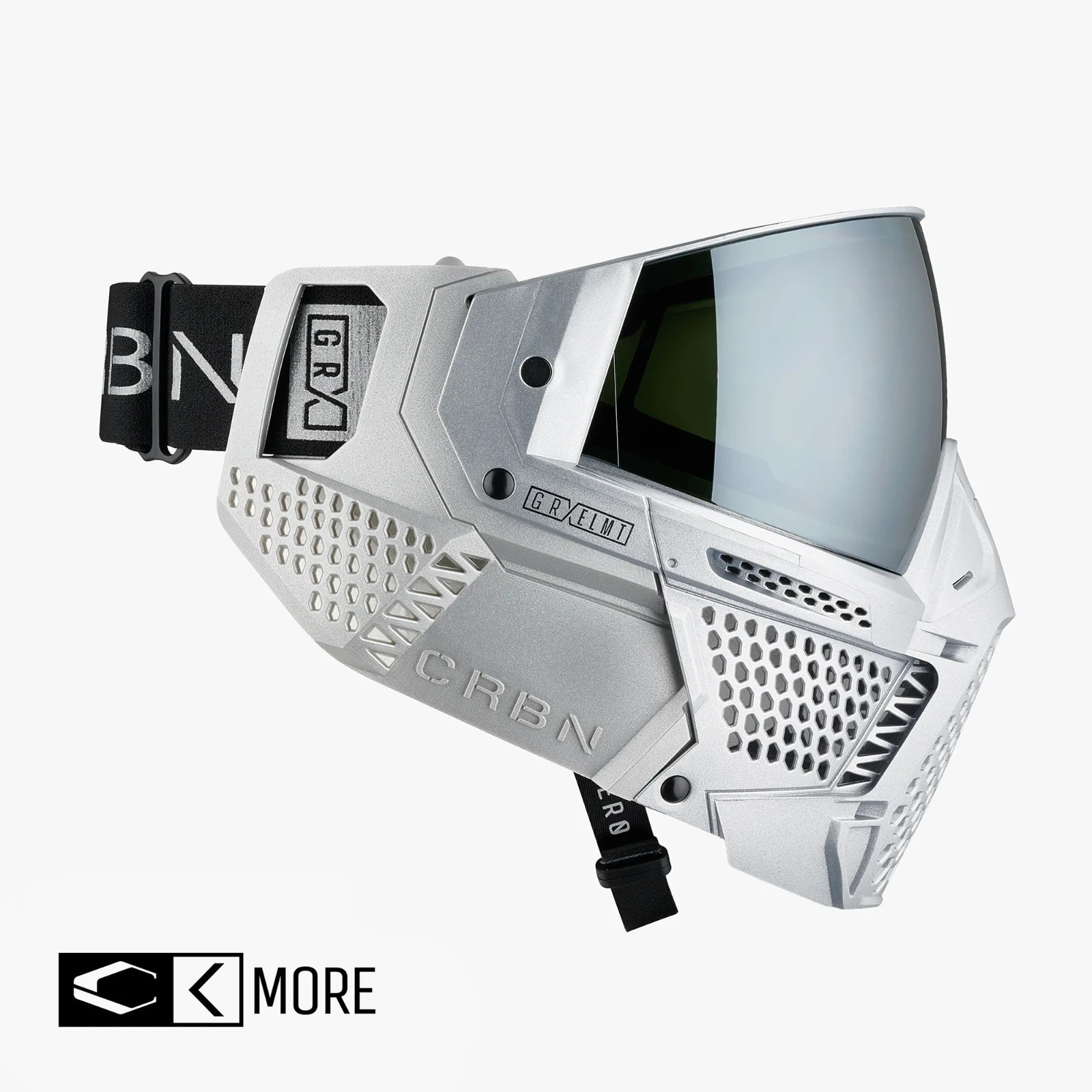 NEW CRBN ZERO PRO GRX Paintball - Airsoft Goggle - Less Coverage - ELMT SILVER