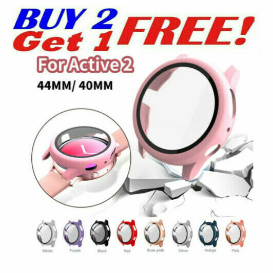 Glass Screen Protector For Samsung Galaxy Watch 9 8 7 654/Active 2 PC Case Cover