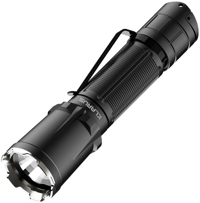 Klarus XT11GT Pro Tactical Flashlight Recharges Resists Water/Impact SOS Strobe