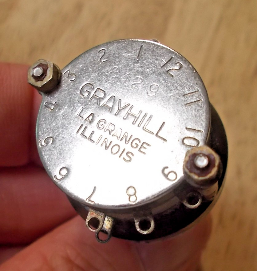 Grayhill Rotary Switch 2 deck 3 position Bag 3