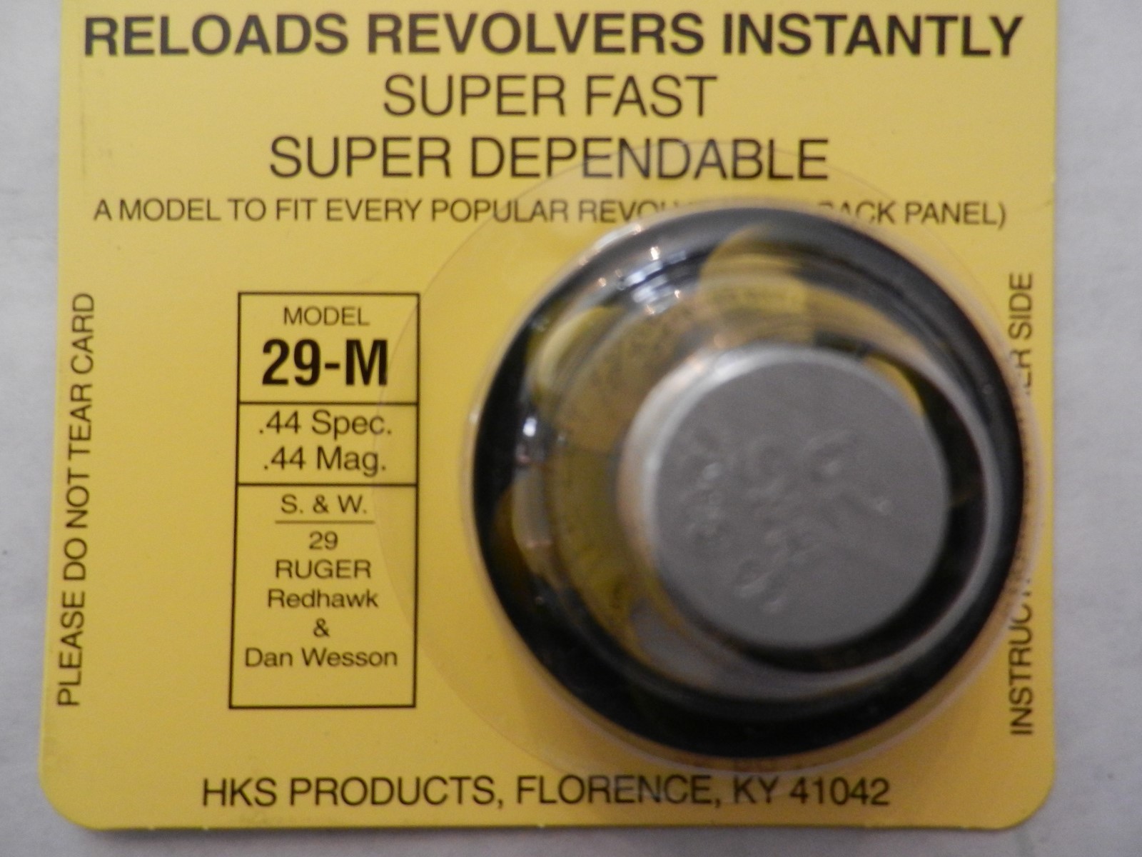 HKS Speedloader; 29-M; 6-Shot; 2 Pack; 44 Spec, 44 Mag; Fast & Dependable