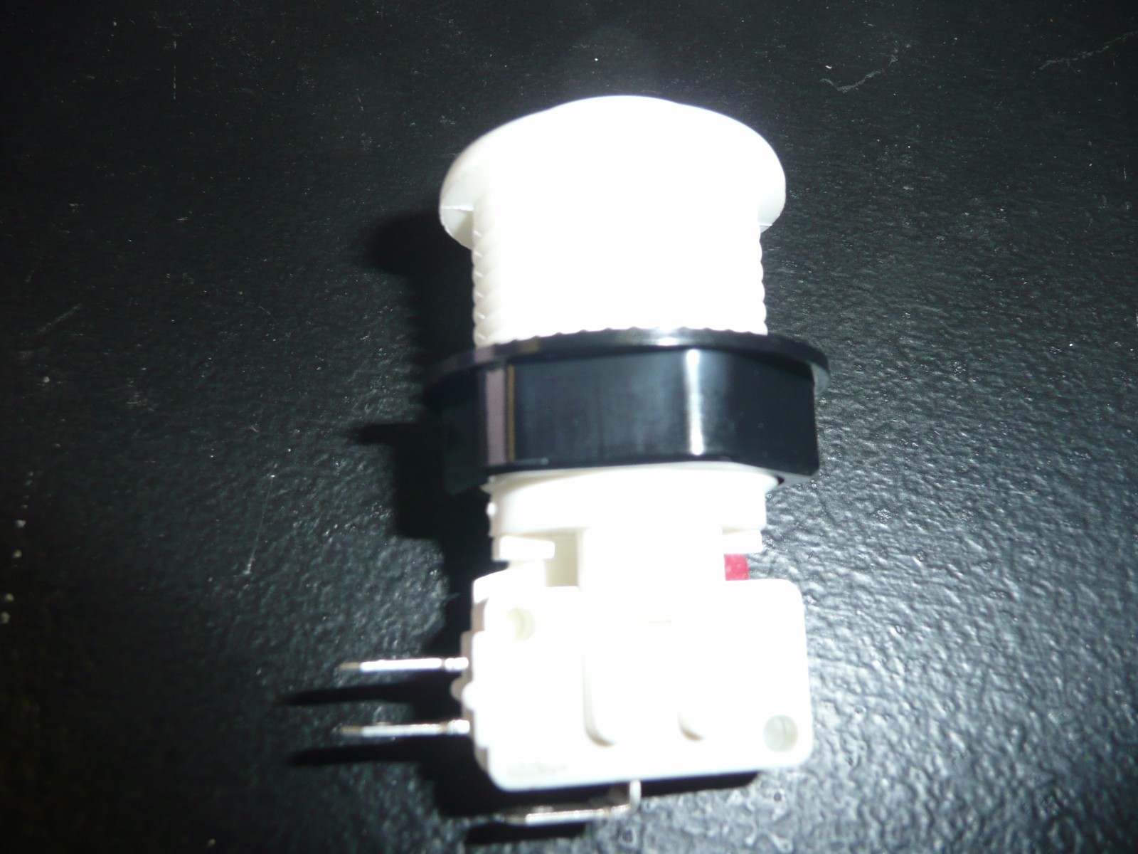 White arcade button